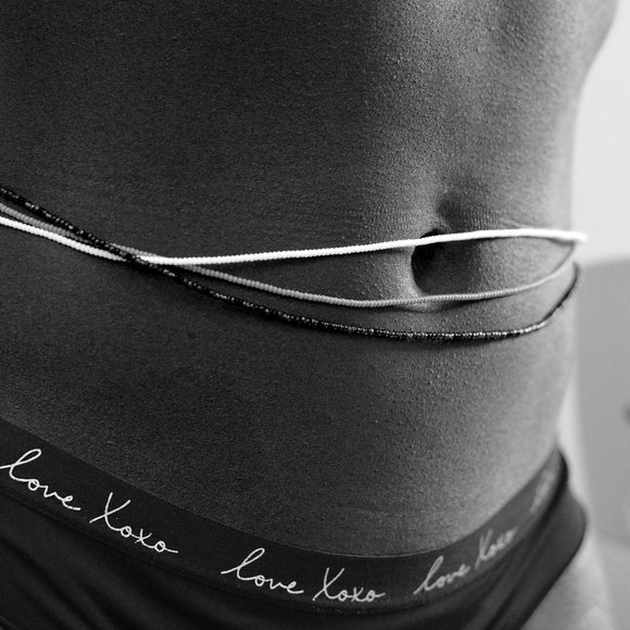 Waist Beads (PERMANENT TIE) Single Strand 50 Inch - Picture 3 of 4